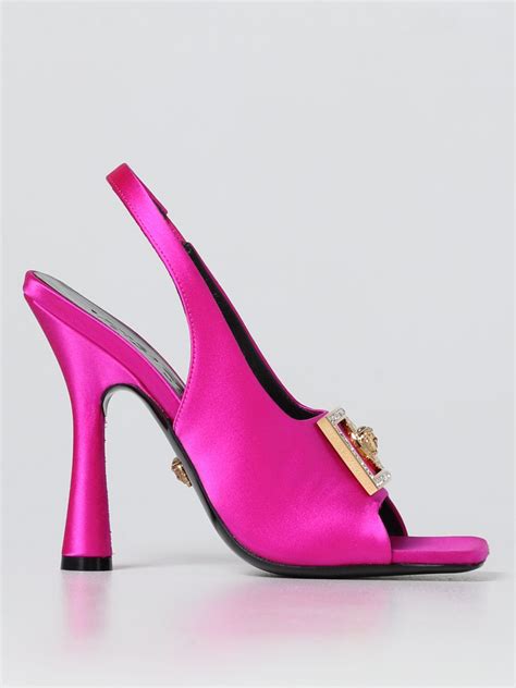 sandali fuxia tacco versace|Sandali con Tacco Donna Eleganti .